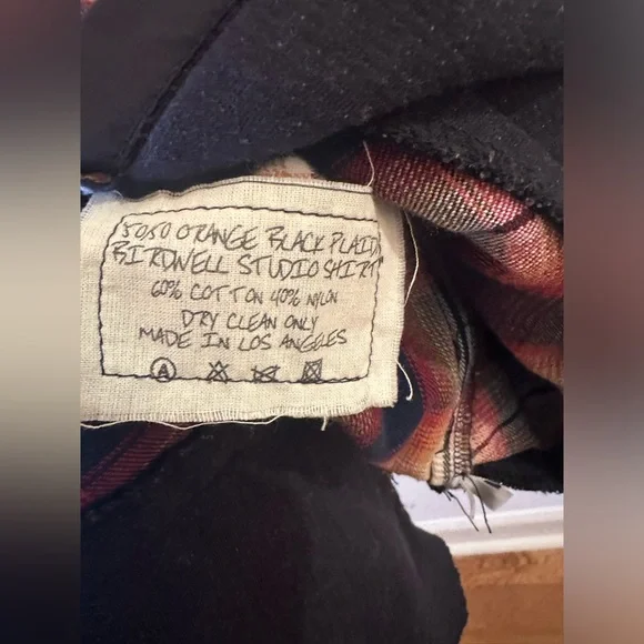 Greg Lauren - Birdwell Panelled Distressed Checked Cotton-Flannel & Nylon Shirt - Picture 8 of 15